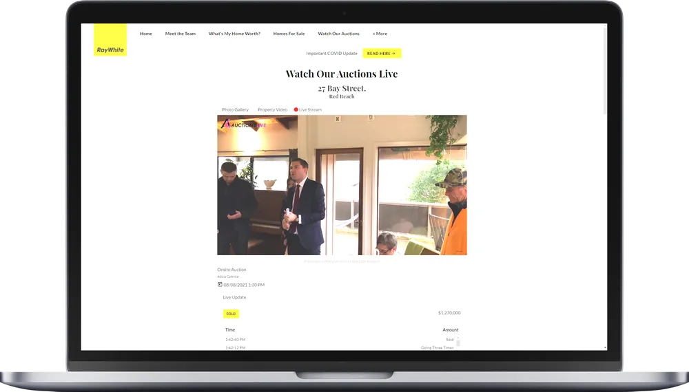 Interactive Website Display Widget