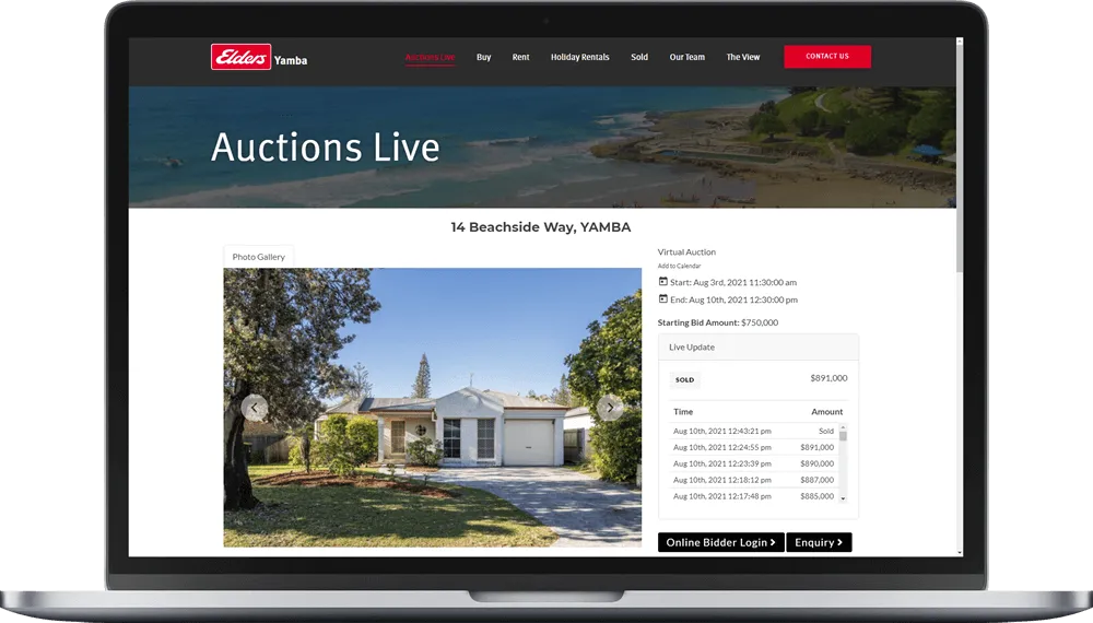 Interactive Website Display Widget