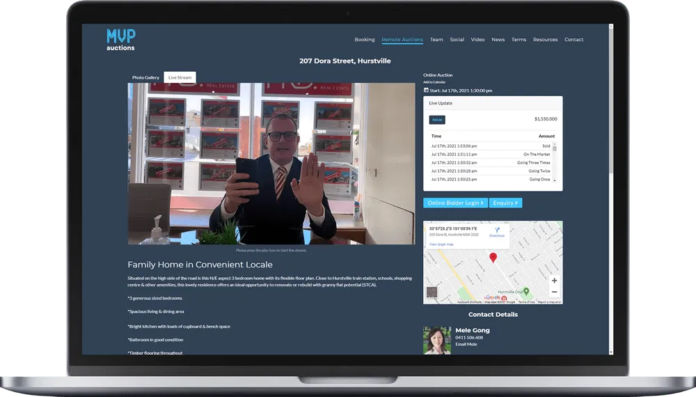 Interactive Website Display Widget