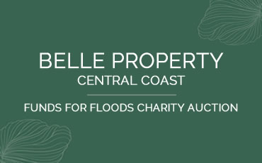 Belle Property Central Coast aids flood recovery with 'Funds for Floods' charity auction.