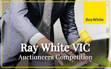 Competitive event showcasing Ray White auctioneers' skills in Victoria