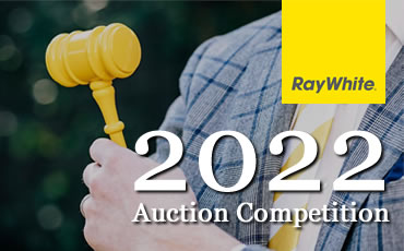 Competitive event showcasing Ray White auctioneers' skills